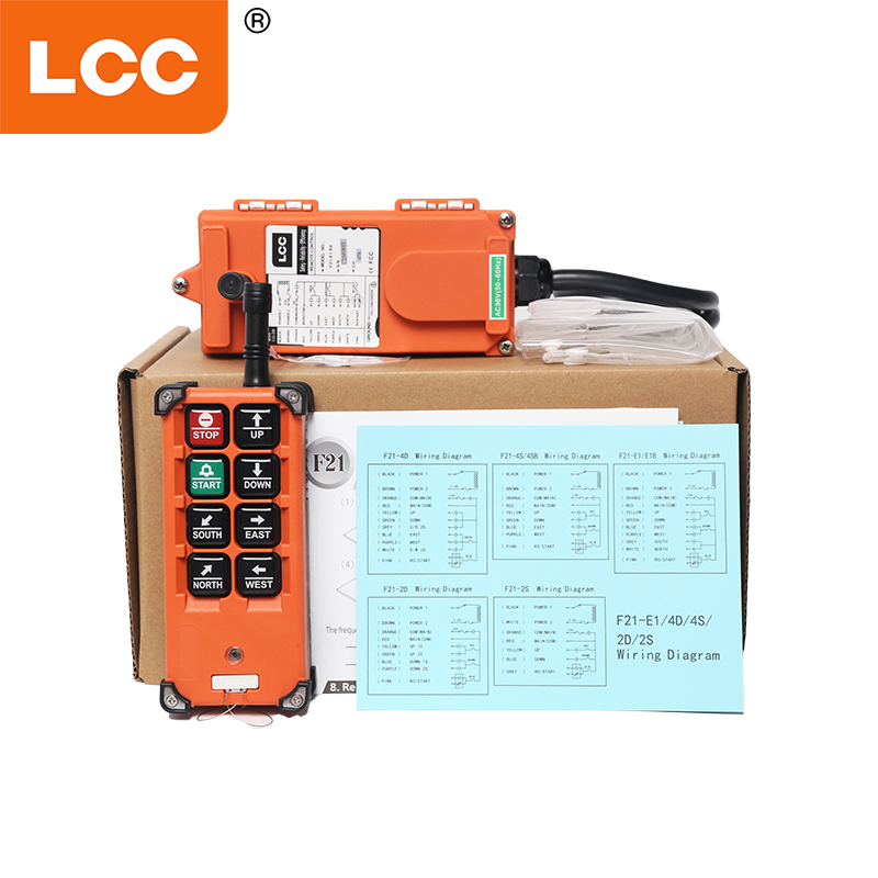 F21-E1B 6 قناة Crane Radio Control Control for Overhead Crane