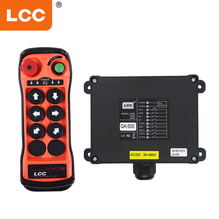 LCC مصنع QA600 مقاوم للماء 6 Button110V 220V 24VTRUCK رفع اللاسلك