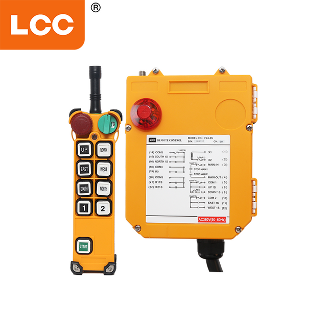 F24-8S General 220V 380V Overhead Crane Radio Wireless Dehote Switch