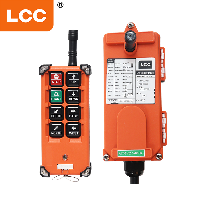 F21-E1B 6 قناة Crane Radio Control Control for Overhead Crane