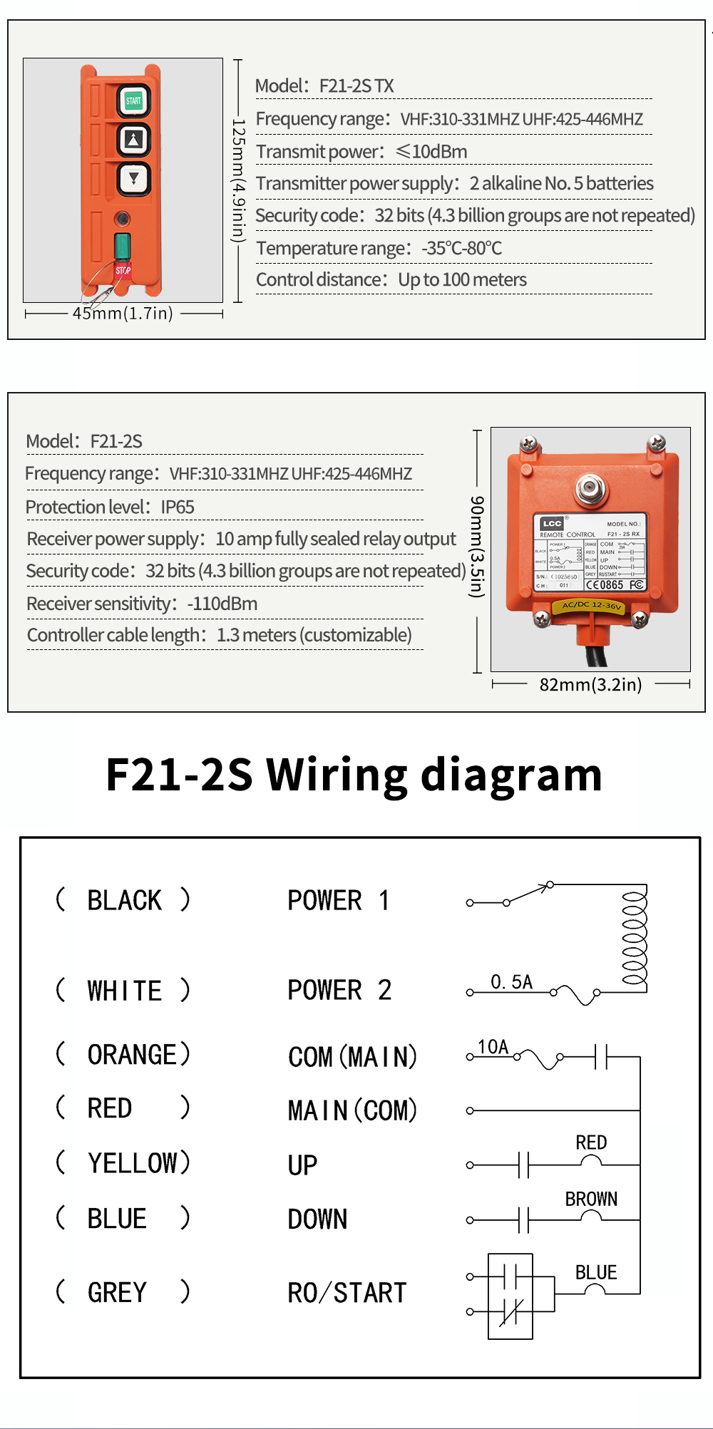 F21-2S LCC (2) مفتاح F21-2S LCC (6) 