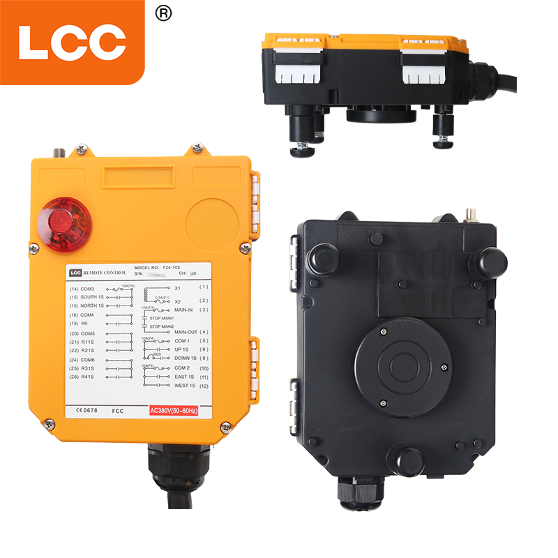 F24-10S 24 فولت زر الدفع العالمي التبديل دوار الشاحنة الشاحنة التحكم عن بُعد للبيع