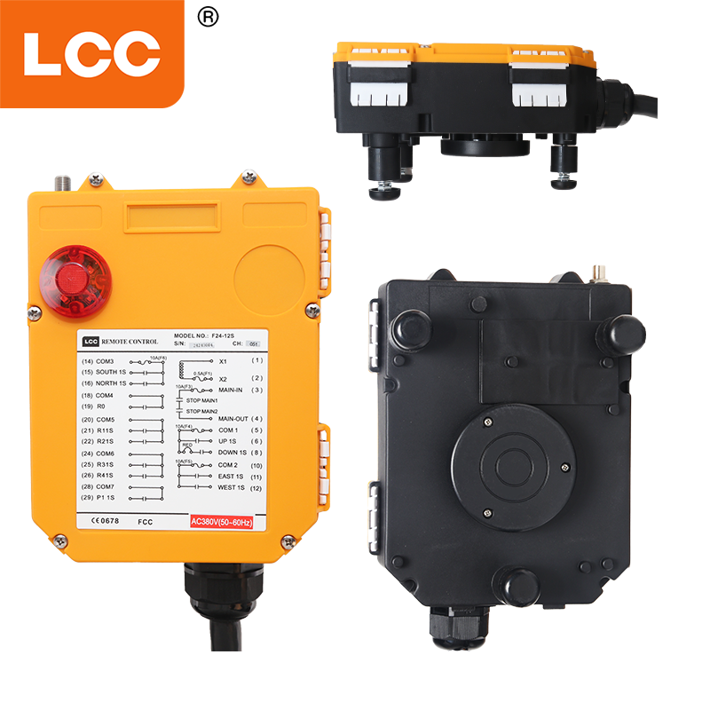 F24-12S 12 قنوات الراديو الكهربائي الصناعي السفر عن بعد نظام التحكم عن بعد
