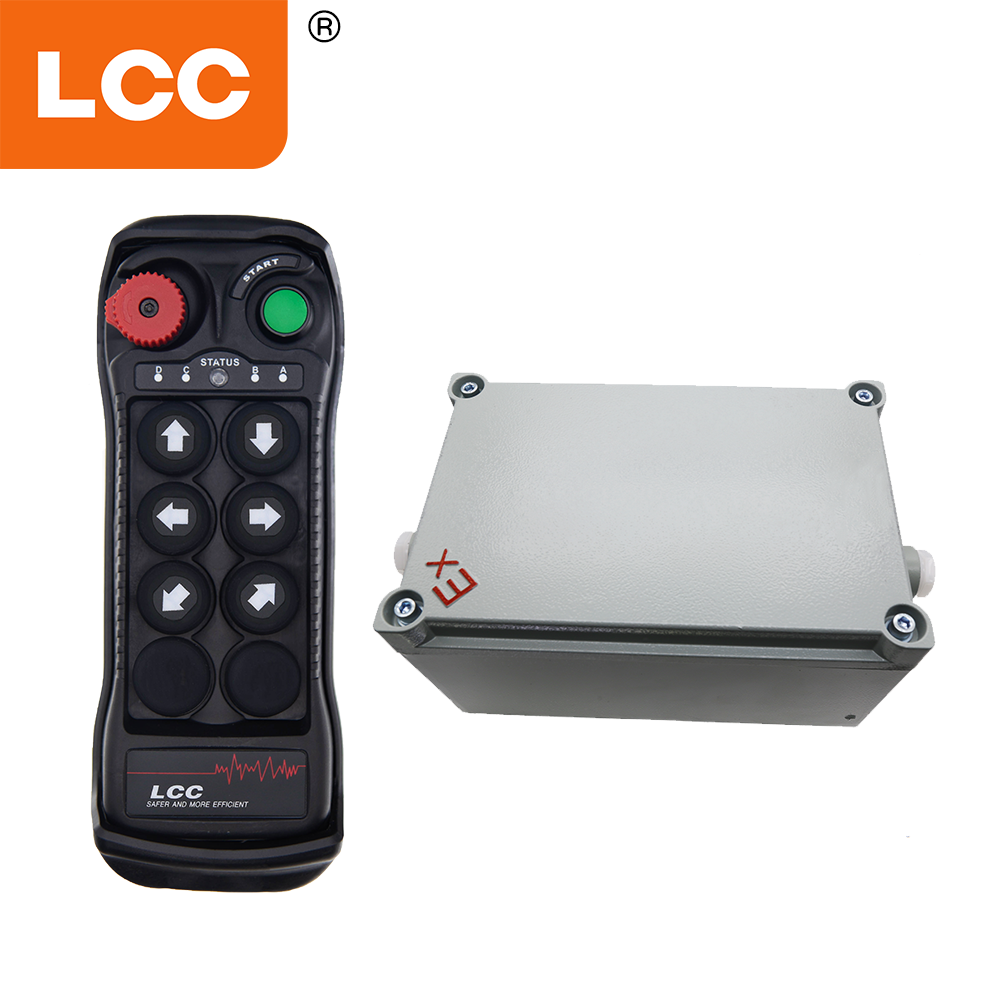 LCC BQ600 جهاز تحكم عن بعد لاسلكي آمن ومقاوم للانفجار للمناطق الخطرة للمعدات الصناعية للرافعات